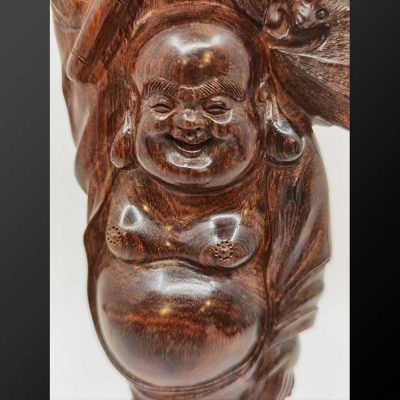清,海南黃花梨木刻人像擺件